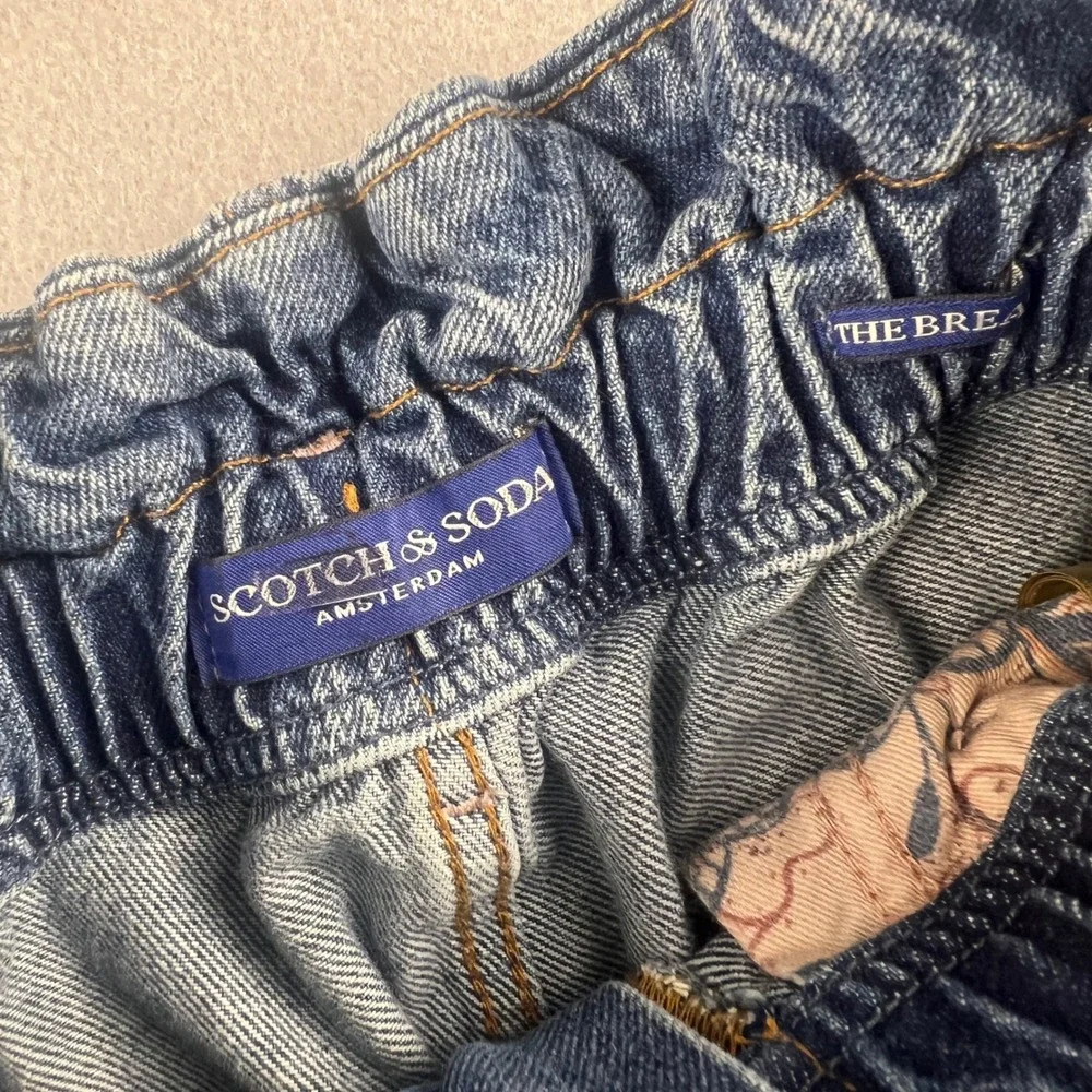 Scotch & Soda Paperbag Jeans Womens 28 Blue High Rise‎ Tapered The Breeze Denim